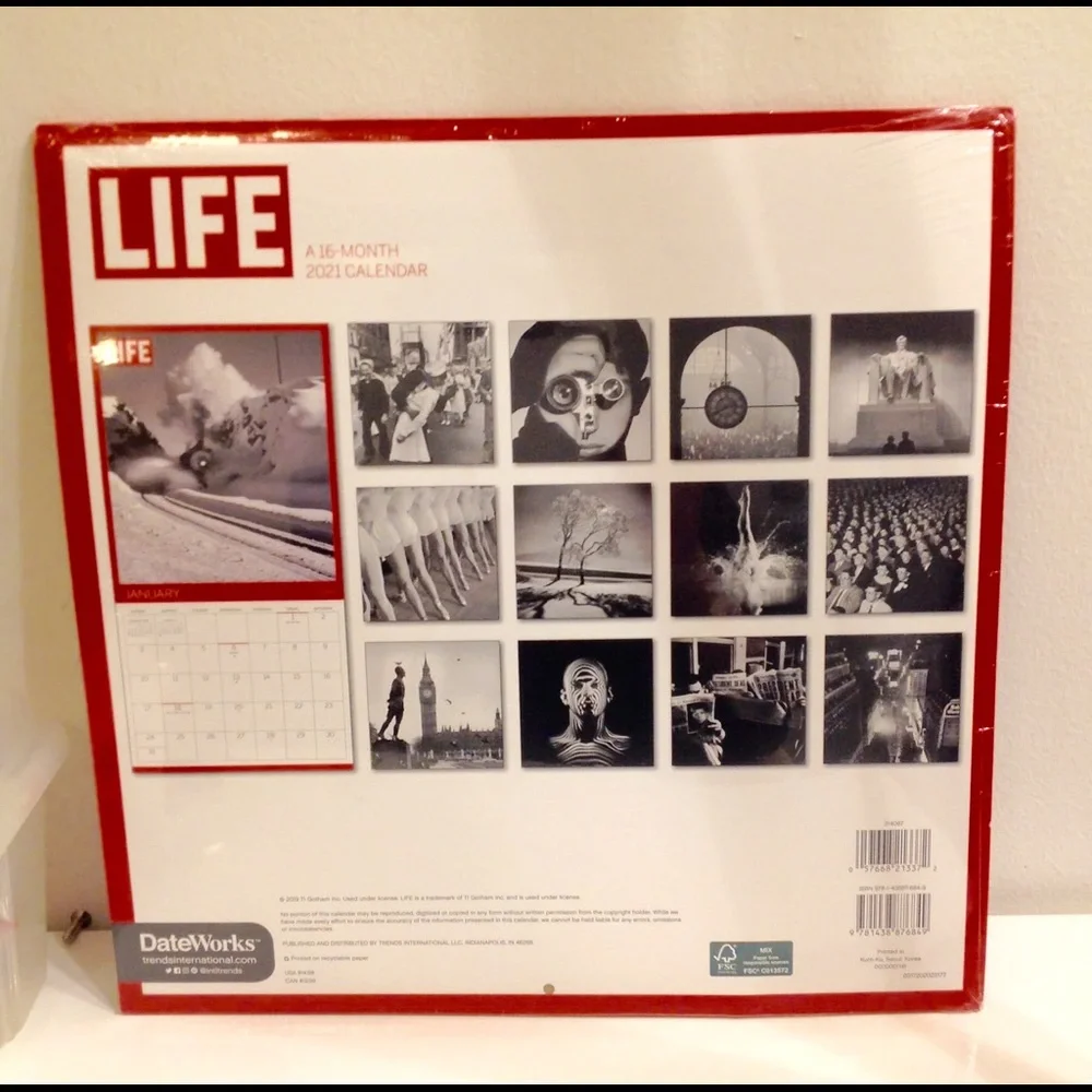 2021 CALENDAR STILL WRAP WITH ICON PICTURES